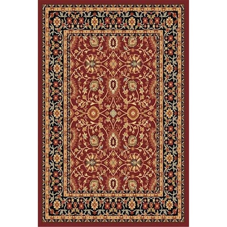 Dynamic Rugs Yazd 7.10 x 10.10 2803-390 Rug - Red-Black YA9122803390